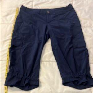 Navy Blue Athleta Cargo Capris